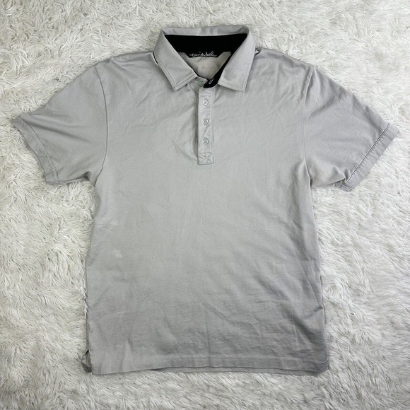 Travis Mathew Shirt Mens M‎ Gray Short Sleeve Casual Golf Performance Polo - Picture 1 of 16